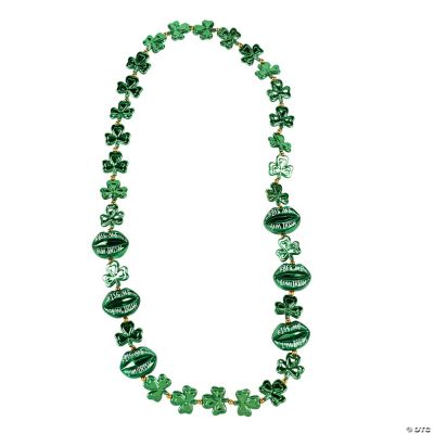 “Kiss Me I’m Irish” Lip-Shaped St. Patrick’s Day Beaded Necklace