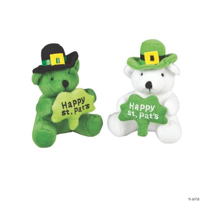 Plush St. Patrick’s Day Bears With A Shamrock