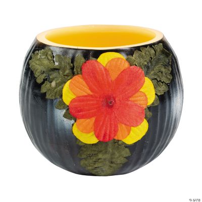 Coconut-Shaped Candles With Flower