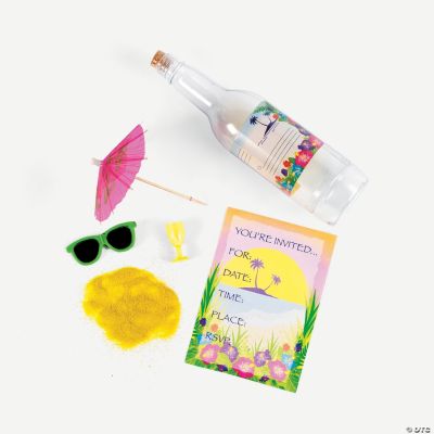 Tropical Invitations In A Bottle