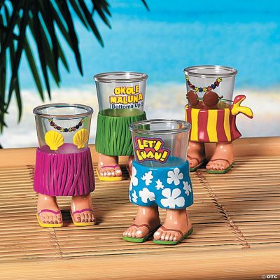 Luau Character Shot Glasses