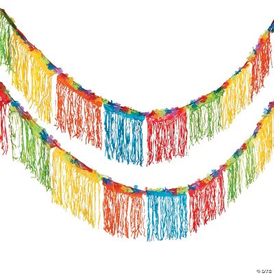 Tropical Fringed Floral Banner