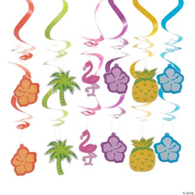 Tropical Spiral Hanging Cutouts