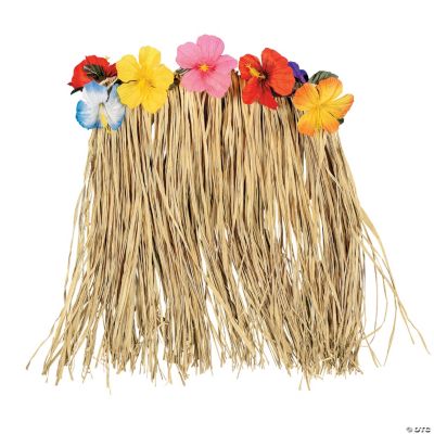 Natural Hibiscus Plus-Size Hula Skirt