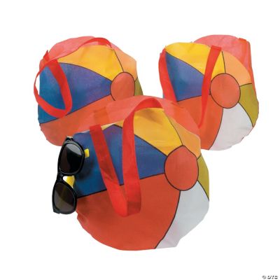 Beach Ball-Shaped Tote Bags
