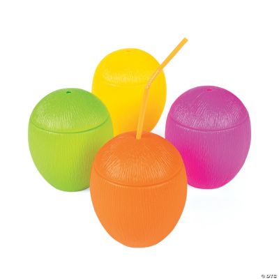 Neon Coconut Cups