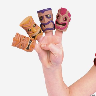 Tribal Mask Finger Puppets