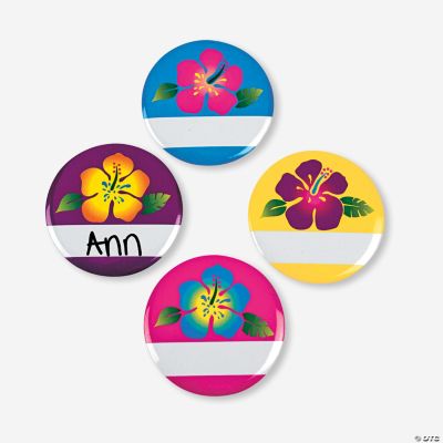 Luau Name Buttons