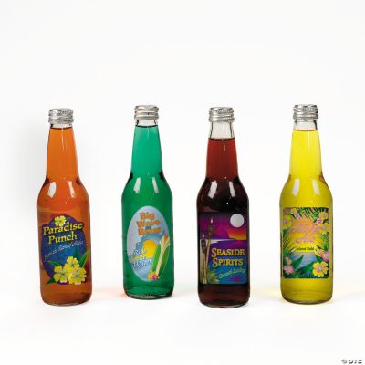Luau Drink Bottle Labels