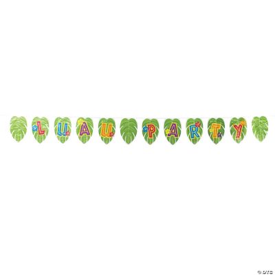 Large Palm Leaf Pennant Banner