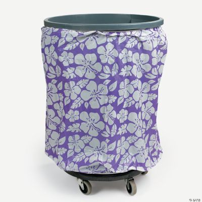 Tropical Flower Trash Can Cover