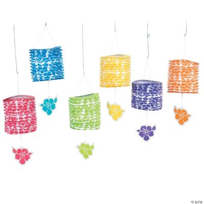 6 Paradise Party Hanging Lanterns