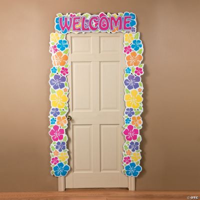 Island Hibiscus Door Border