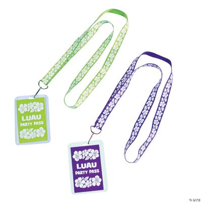 Luau Party Lanyards