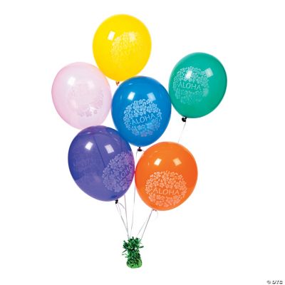 Hibiscus Print Latex Balloons