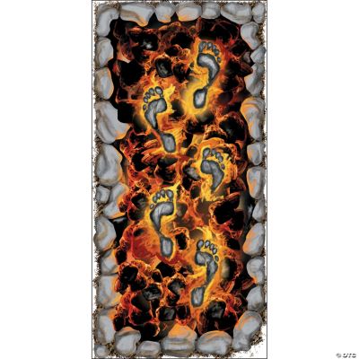 Tiki Fire Walking Floor Cling