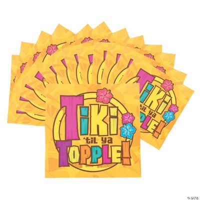 16 Tiki Lunch Napkins