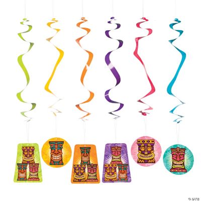 Tiki Party Dangling Swirls