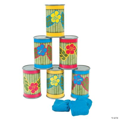 Tropical Bean Bag Toss Can Game