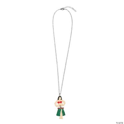 Moveable Hula Girl Necklace