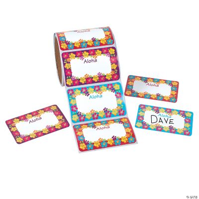 100 Hibiscus Name Tags