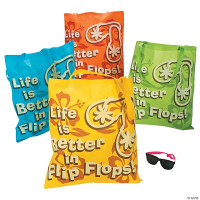 “Life Is Better In Flip Flops” Tote Bags