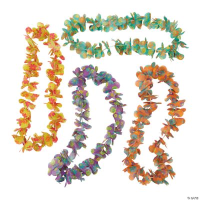 Flower Print Leis