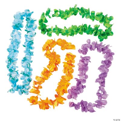 Bright Camouflage Print Leis