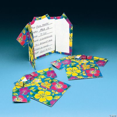 Hibiscus Tropical Shirt Invitations