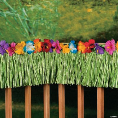 Hibiscus Green Fringe Decoration
