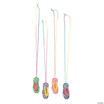 Hibiscus Flip Flop Necklaces
