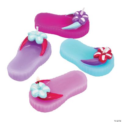 Flip Flop Candles With Hibiscus
