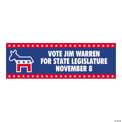 Personalized Small Democratic Party Banner