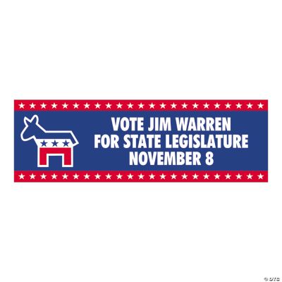 Personalized Medium Democratic Party Banner