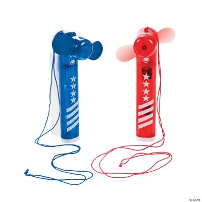 Patriotic Fans With Spray Bottle