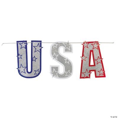 “USA” Glitter Banner