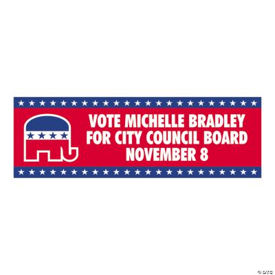 Personalized Small Republican Party Banner