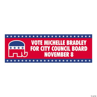 Personalized Medium Republican Party Banner