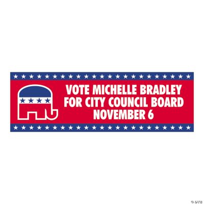 Personalized Large Republican Party Banner