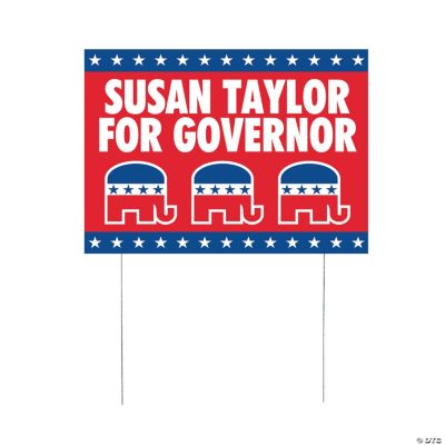 Personalized Republican Political Party Yard Signs