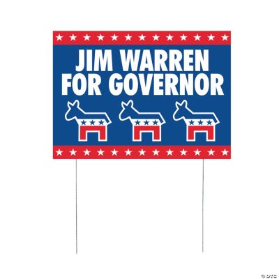Personalized Democratic Political Party Yard Signs