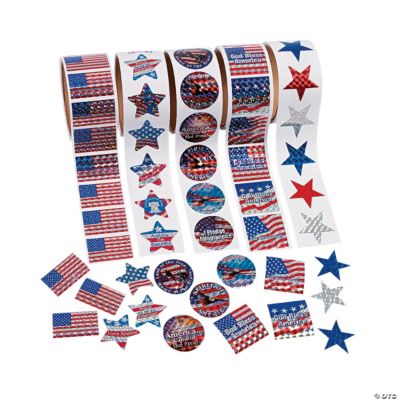 Patriotic Roll Sticker Set