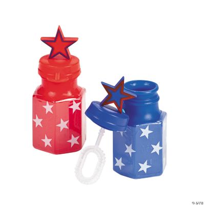 Patriotic Star Bubble Bottles