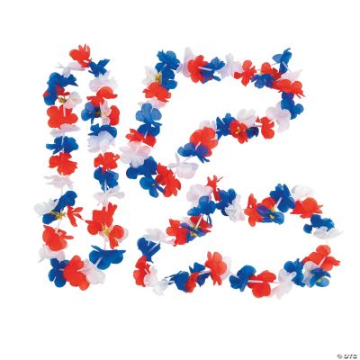 Patriotic Flower Leis