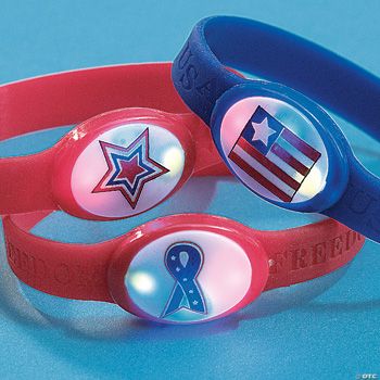 Patriotic Flashing Bracelets