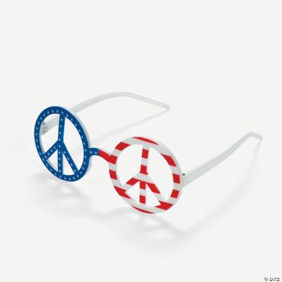 Patriotic Peace Sign Glasses