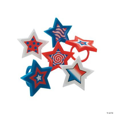 Patriotic Star-Shaped Rings