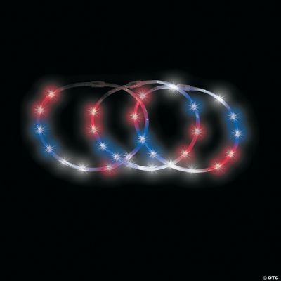 Patriotic LED Chasing Light Necklaces