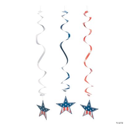 Patriotic Dangling Swirls
