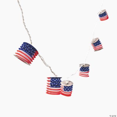 U.S. Flag Lantern Light Set